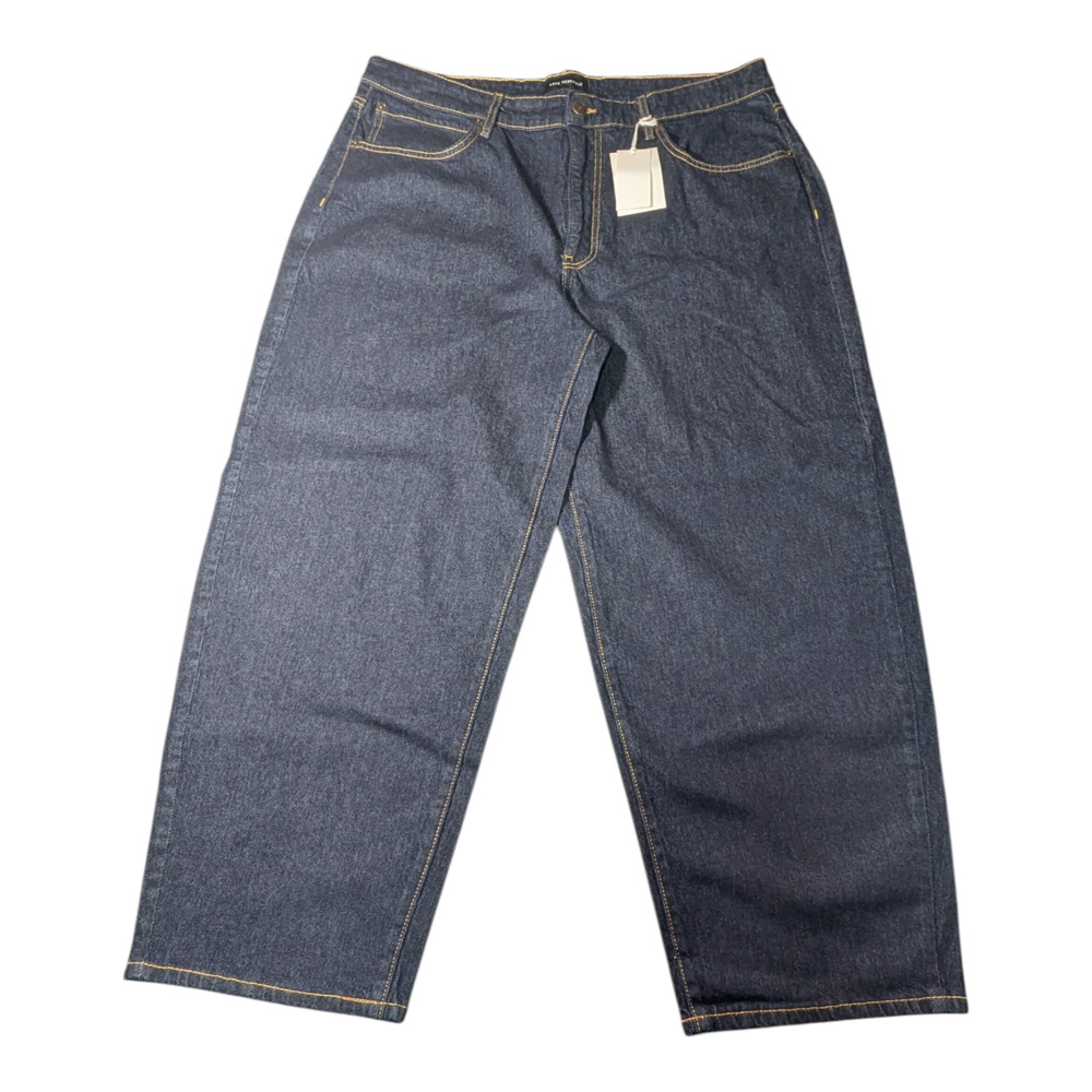 Free Assembly - Women's - Indigo Rinse Blue Jeans - Size 16 - Barrel Leg - NWT